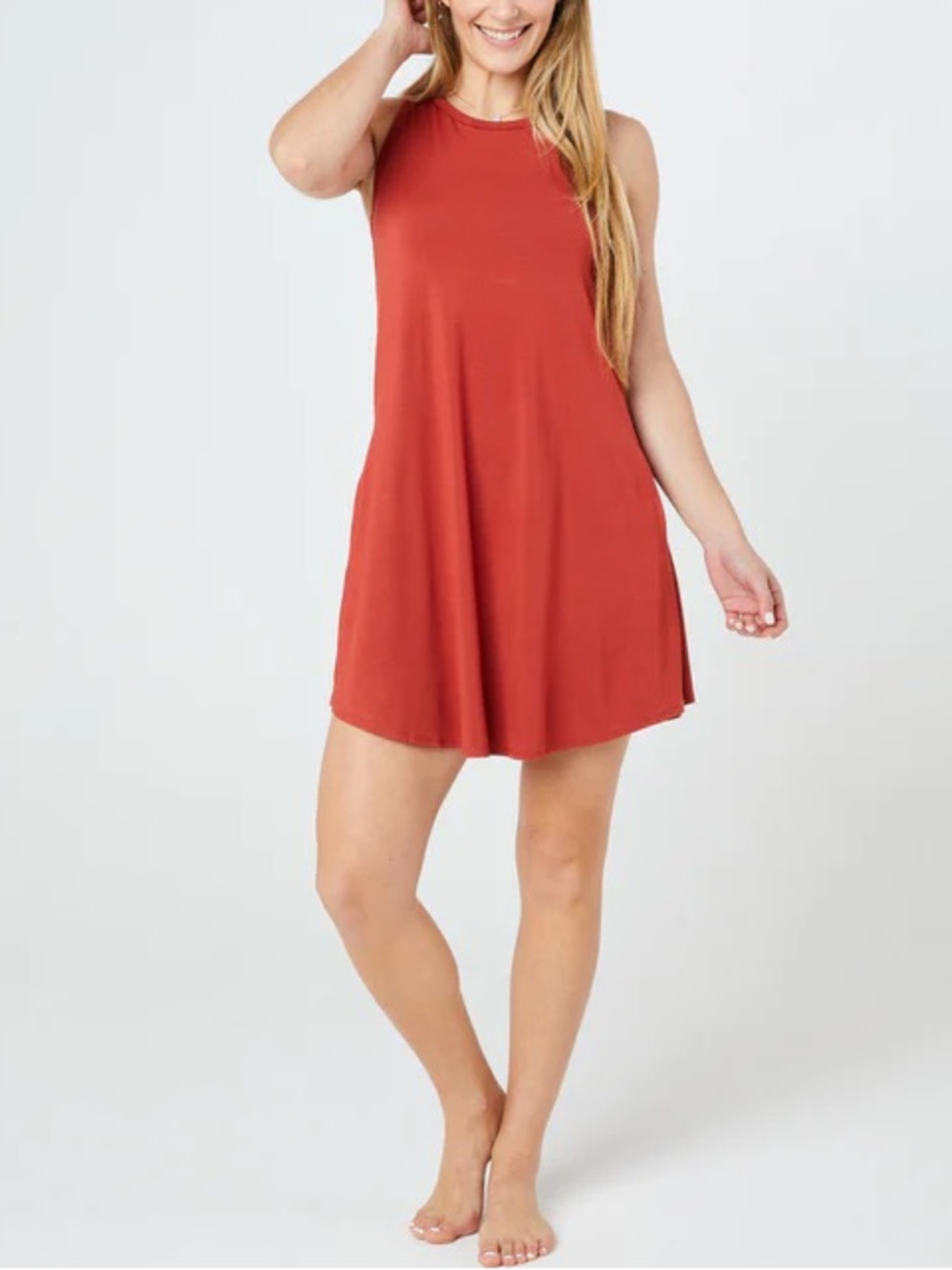 Shebird Tunic Tank Dress With Built in Bra Sz XL/7